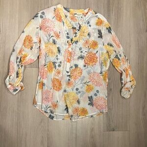 Floral blouse size large